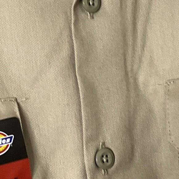 Dickies 2XL Original Khaki Men's Work Shirt Button-Down NEW - Picture 5 of 15